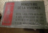 Placa del ministerio de la vivienda